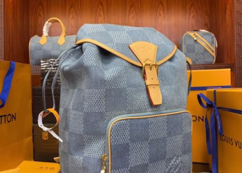 Louis Vuitton Montsouris Denim Backpack