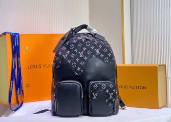 Louis Vuitton Denim Blue Sky & White Clouds Collection Double-Pocket Backpack