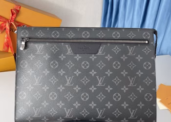 Louis Vuitton N40481 Monogram Noir Pochette 24H Clutch Bag