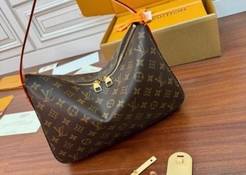 Louis Vuitton Slouchy Coated Canvas Small Tote & Shoulder Bag