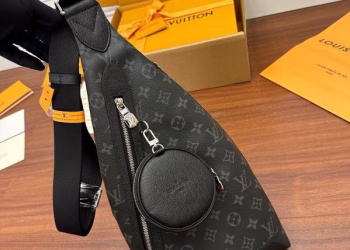 Louis Vuitton Duo Monogram Noir Chest Bag Men’s Shoulder Bag